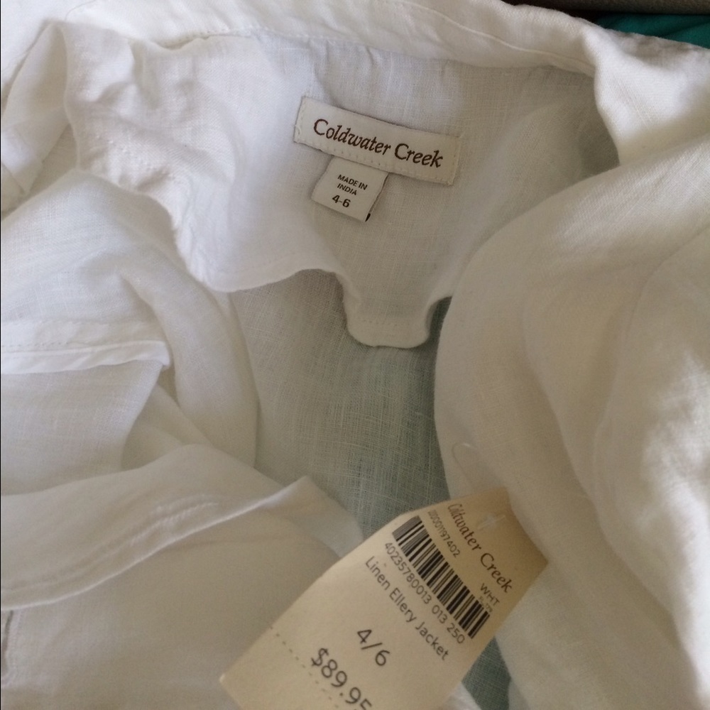 New - Cold Watercreek linen jacket - Picture 4 of 4